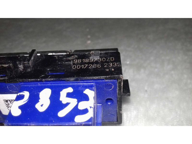 Recambio de interruptor para peugeot 308 business line referencia OEM IAM 98189730ZD CONECTOR AZUL 4 PINES