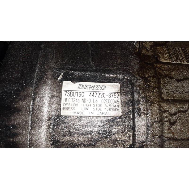 Recambio de compresor aire acondicionado para bmw serie 5 berlina (e39) 523i referencia OEM IAM 4472208752 7SBU16C DENSO