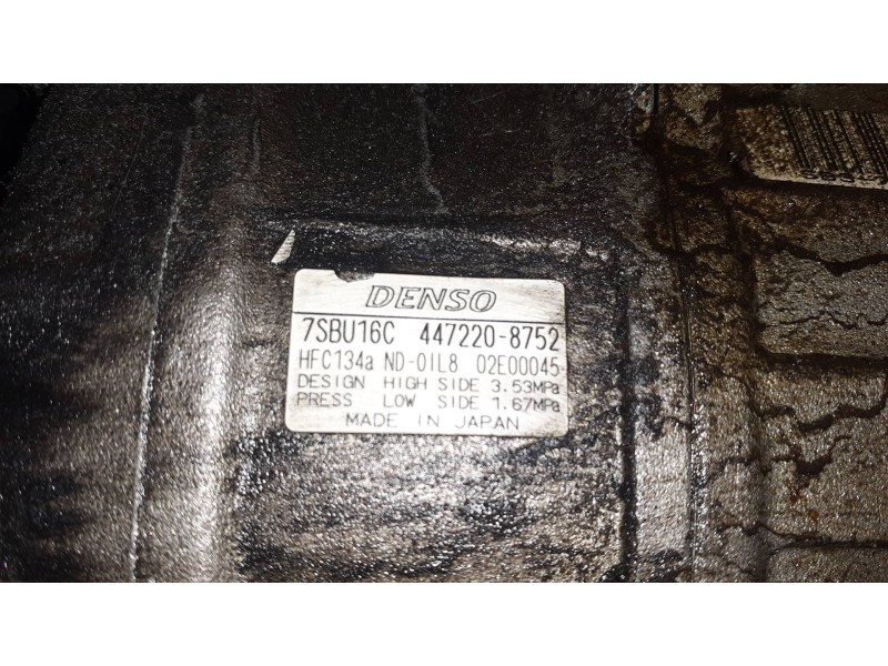 Recambio de compresor aire acondicionado para bmw serie 5 berlina (e39) 523i referencia OEM IAM 4472208752 7SBU16C DENSO