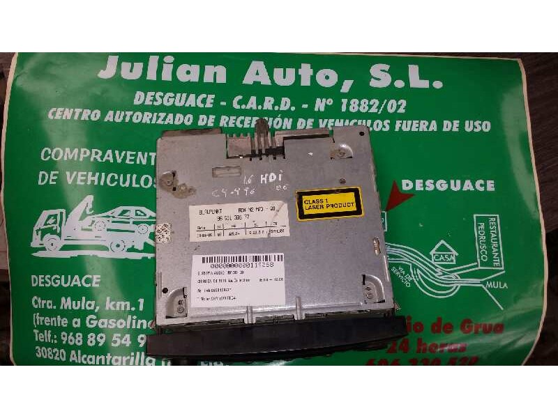 Recambio de sistema audio / radio cd para citroen c4 berlina collection referencia OEM IAM 9659139677 MP3 BLAUPUNKT RD4 N2 76451