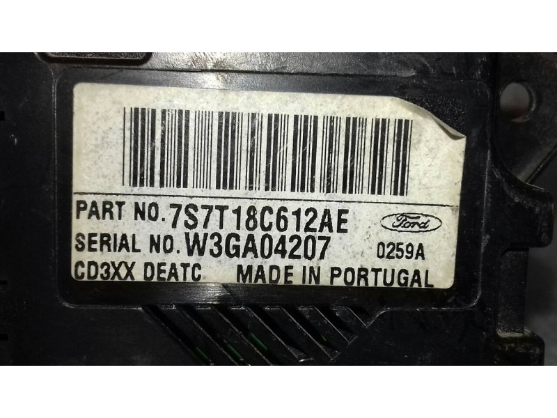 Recambio de mando climatizador para ford mondeo sportbreak (ca2) titanium referencia OEM IAM 7S7T18C612AE  
