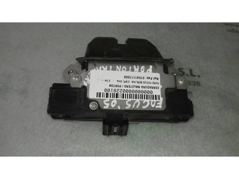 Recambio de cerradura maletero / porton para ford focus berlina (cap) ghia referencia OEM IAM 01041111006  