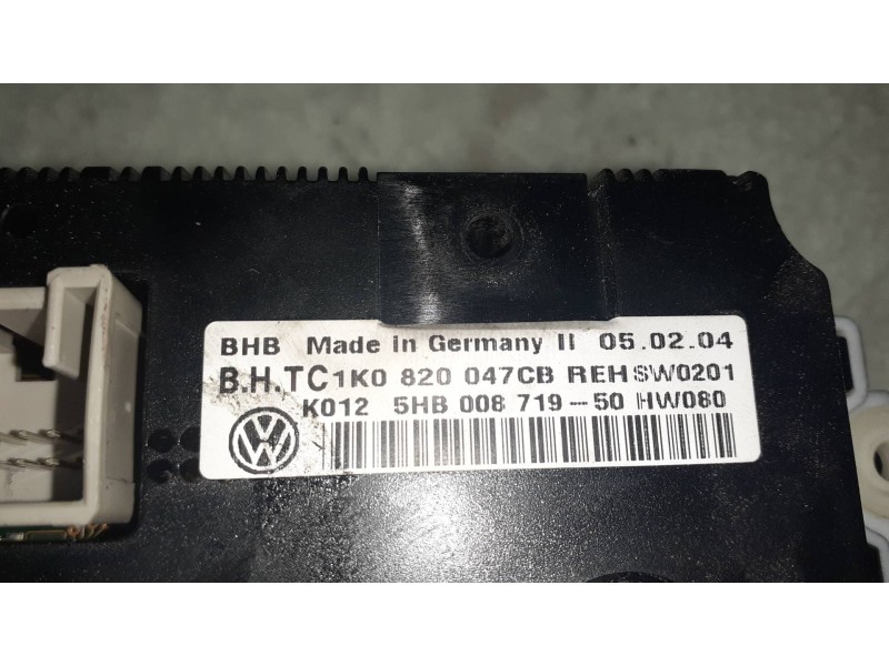 Recambio de mando calefaccion / aire acondicionado para volkswagen golf v berlina (1k1) highline referencia OEM IAM 1K0820047CB 