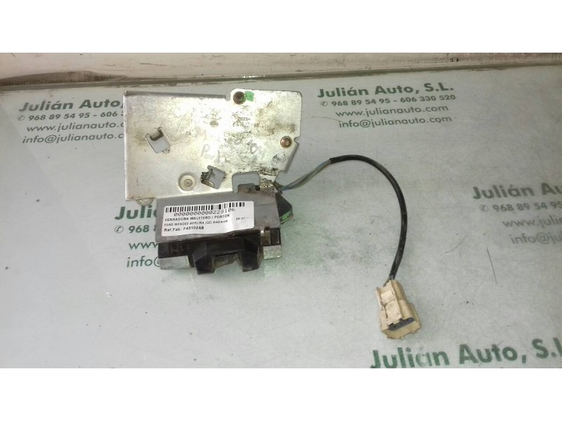 Recambio de cerradura maletero / porton para ford mondeo berlina (ge) ambiente referencia OEM IAM F43102AB   Recambio de cerradura maletero / porton para ford mondeo berlina (ge) ambiente referencia OEM IAM F43102AB