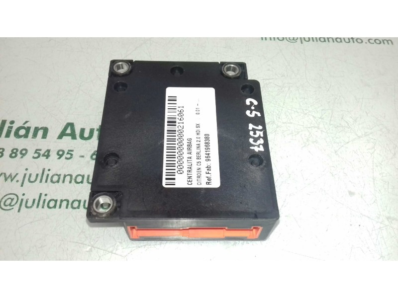 Recambio de centralita airbag para citroen c5 berlina 2.0 hdi sx referencia OEM IAM 9641968380  TEMIC