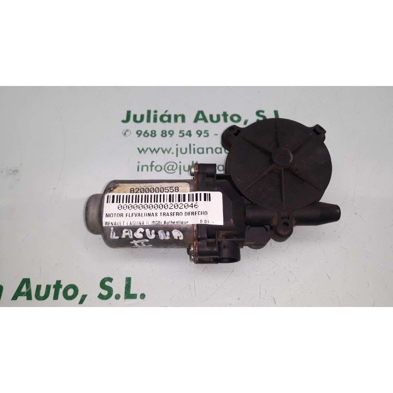 Recambio de motor elevalunas trasero derecho para renault laguna ii (bg0) authentique referencia OEM IAM 400670 8200000558 