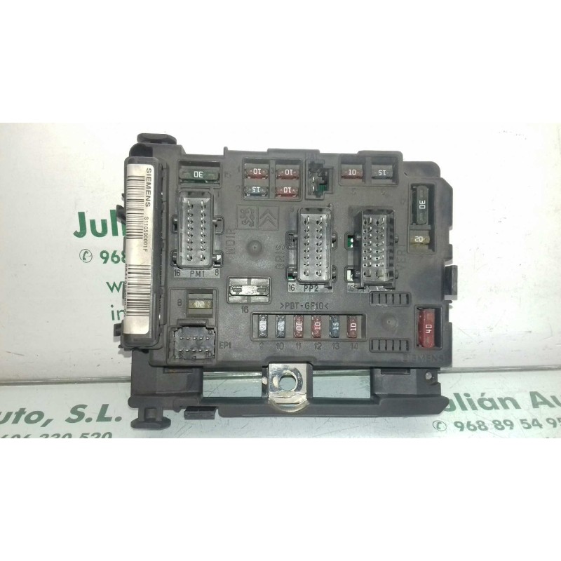 Recambio de caja reles / fusibles para citroen c5 berlina 2.0 hdi sx referencia OEM IAM 964125808000 BSM A3 SIEMENS