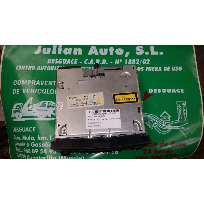 Recambio de sistema audio / radio cd para peugeot 307 (s1) xr clim plus referencia OEM IAM 9650711477 BLAUPUNKT RD4 N1-00 