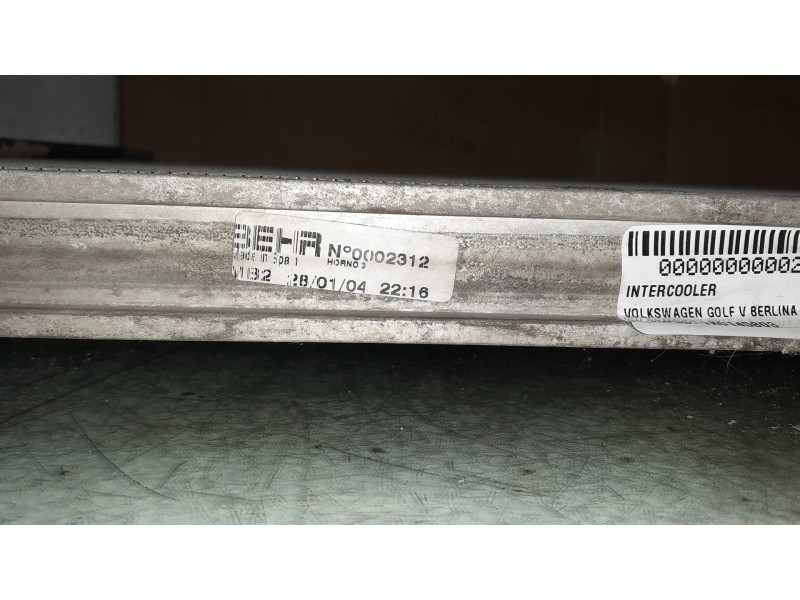 Recambio de intercooler para volkswagen golf v berlina (1k1) highline referencia OEM IAM 1K0145803  BEHR