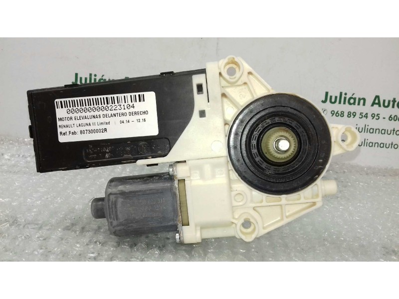 Recambio de motor elevalunas delantero derecho para renault laguna iii limited referencia OEM IAM 807300002R 978932101 
