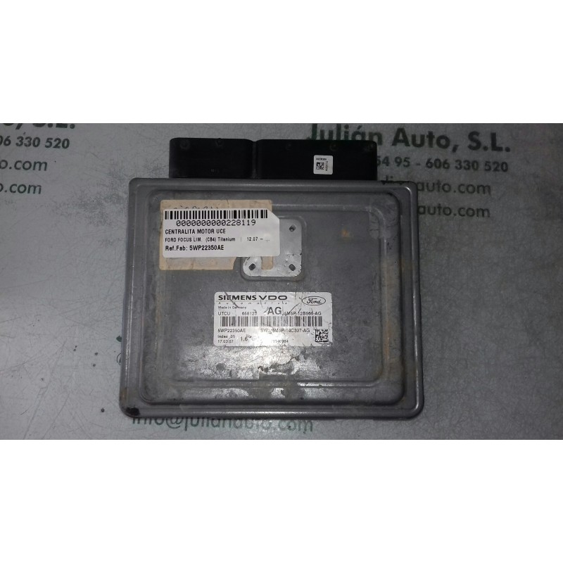 Recambio de centralita motor uce para ford focus lim. (cb4) titanium referencia OEM IAM 5WP22350AE 5M5P14C337AG 5M5P12B565AG