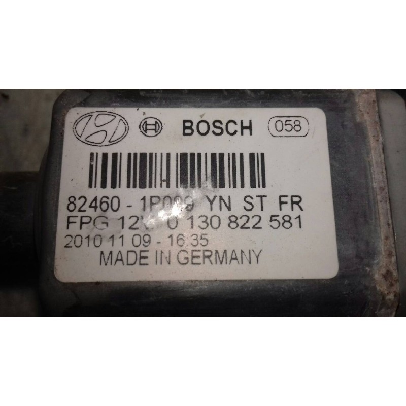 Recambio de motor elevalunas delantero derecho para hyundai ix20 gl classic referencia OEM IAM 824601P000 BOSCH 2 PINES