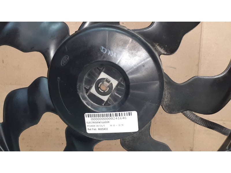Recambio de electroventilador para hyundai i20 city s referencia OEM IAM A005433  