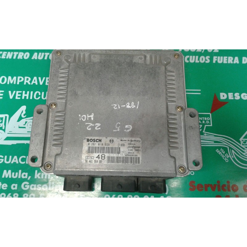 Recambio de centralita motor uce para citroen c5 berlina 2.2 hdi exclusive automático referencia OEM IAM 0281010938 9646196480 E