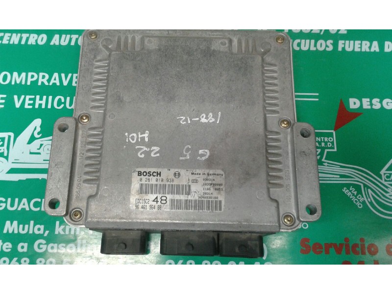 Recambio de centralita motor uce para citroen c5 berlina 2.2 hdi exclusive automático referencia OEM IAM 0281010938 9646196480 E