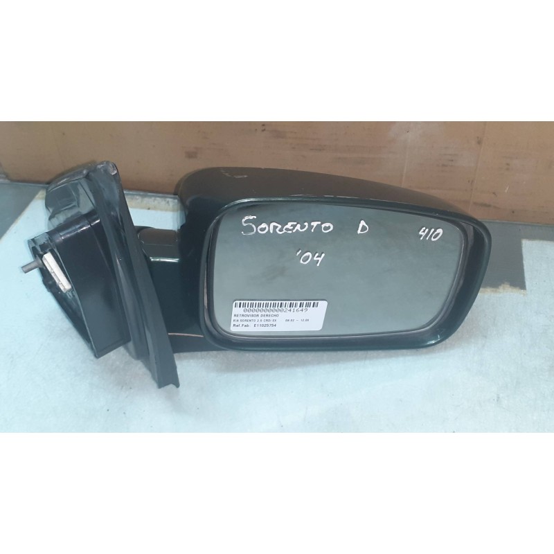 Recambio de retrovisor derecho para kia sorento 2.5 crdi ex referencia OEM IAM E11025754 E11015754 ELECTRICO