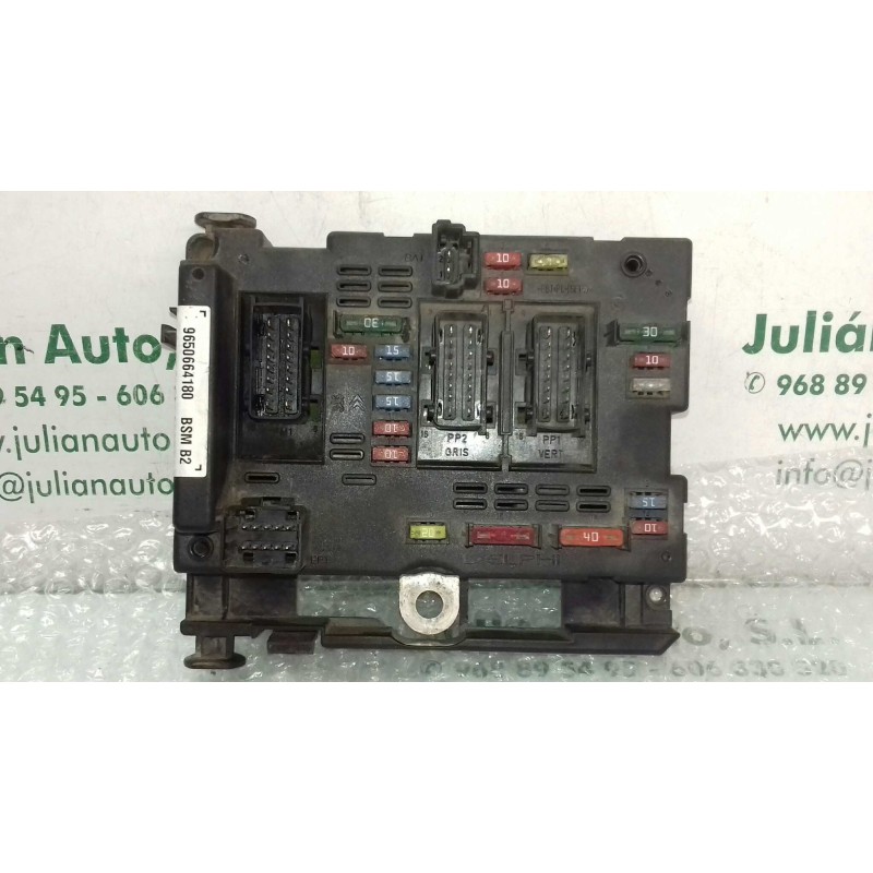 Recambio de caja reles / fusibles para peugeot 307 (s1) xr clim plus referencia OEM IAM 9650664180 BSM B2 DELPHI