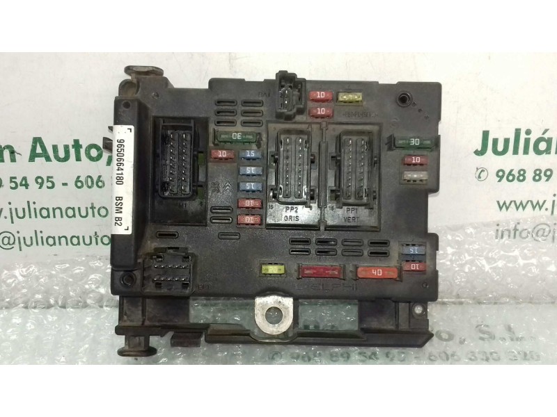 Recambio de caja reles / fusibles para peugeot 307 (s1) xr clim plus referencia OEM IAM 9650664180 BSM B2 DELPHI