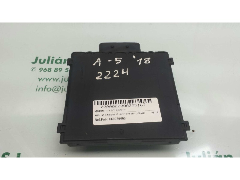 Recambio de modulo electronico para audi a5 cabriolet (8f7) 2.0 tdi (110kw) referencia OEM IAM 8K0959663 111002109 