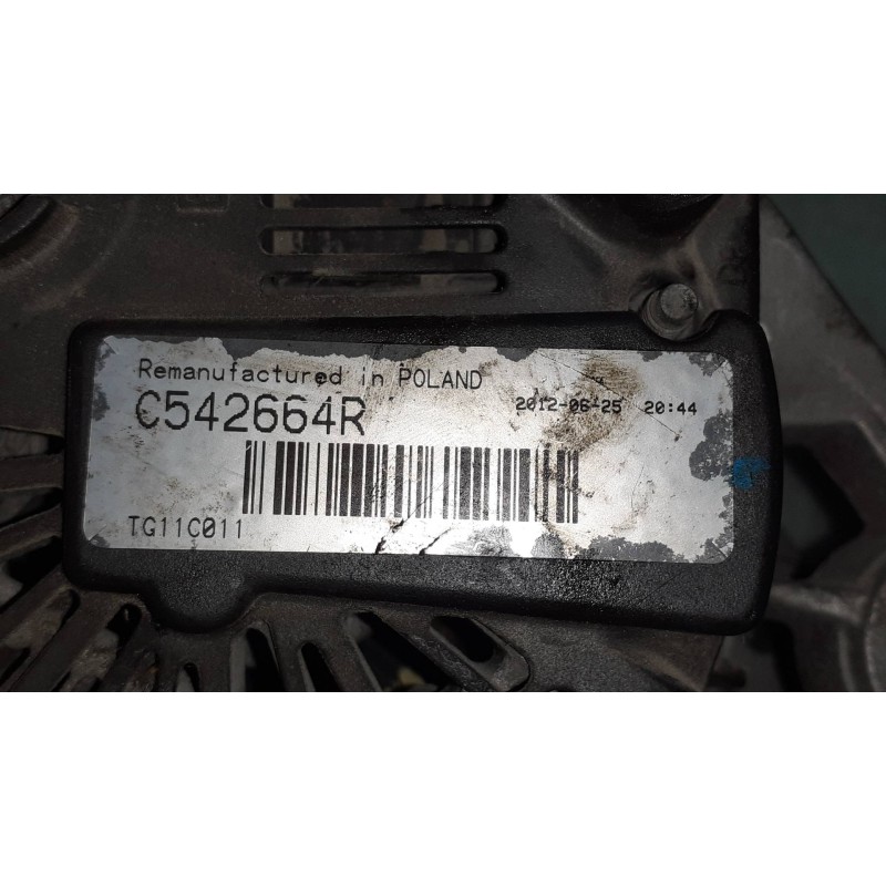 Recambio de alternador para renault kangoo (f/kc0) 1.5 dci diesel referencia OEM IAM 7711497156 C542664R 8200113636 Recambio de alternador para renault kangoo (f/kc0) 1.5 dci diesel referencia OEM IAM 7711497156 C542664R 8200113636