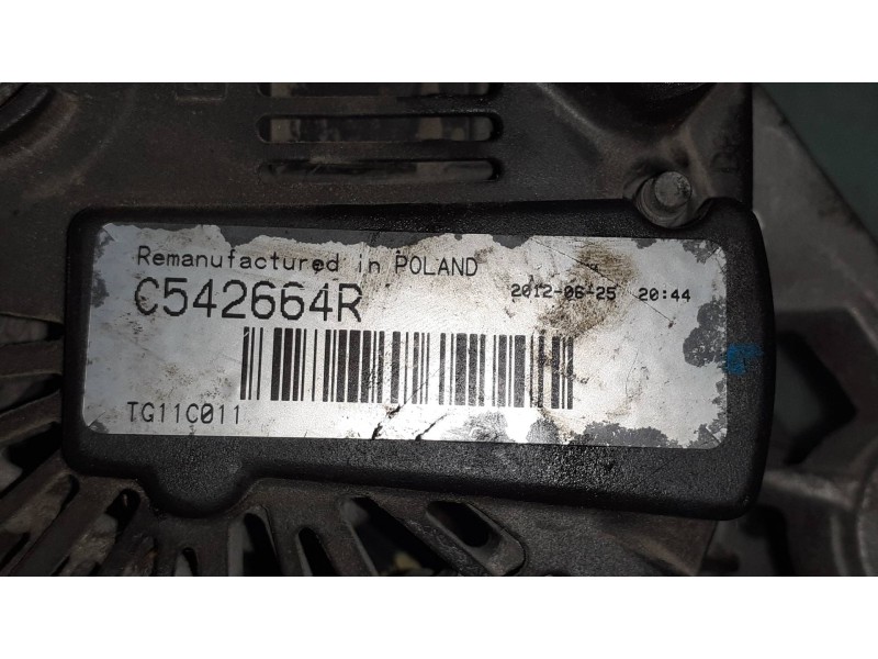 Recambio de alternador para renault kangoo (f/kc0) 1.5 dci diesel referencia OEM IAM 7711497156 C542664R 8200113636 Recambio de alternador para renault kangoo (f/kc0) 1.5 dci diesel referencia OEM IAM 7711497156 C542664R 8200113636