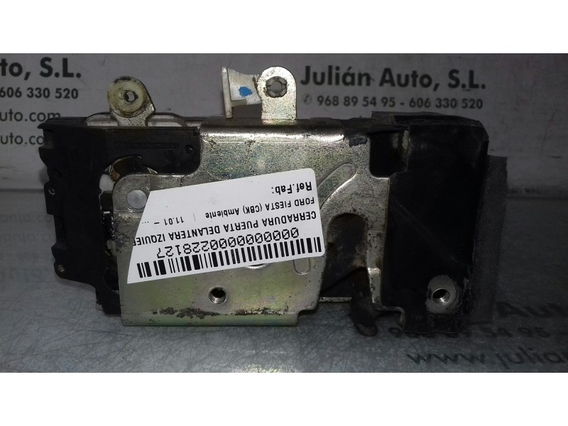 Recambio de cerradura puerta delantera izquierda para ford fiesta (cbk) ambiente referencia OEM IAM   ELECTRICA