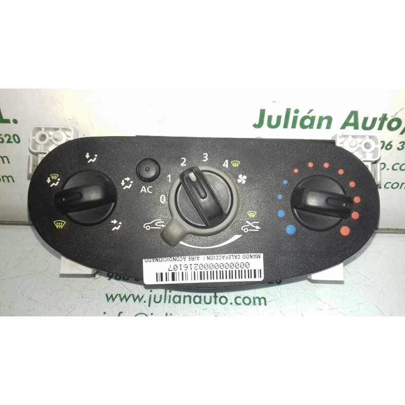 Recambio de mando calefaccion / aire acondicionado para dacia sandero básico referencia OEM IAM N106678B T1001639U VALEO