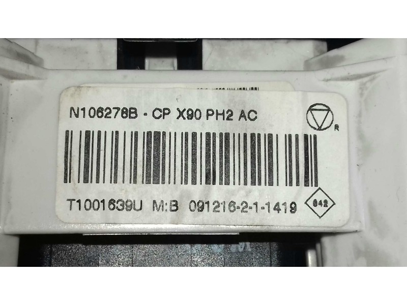 Recambio de mando calefaccion / aire acondicionado para dacia sandero básico referencia OEM IAM N106678B T1001639U VALEO