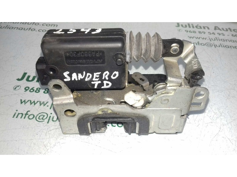 Recambio de cerradura puerta trasera derecha para dacia sandero básico referencia OEM IAM 8200735246  2 PINES