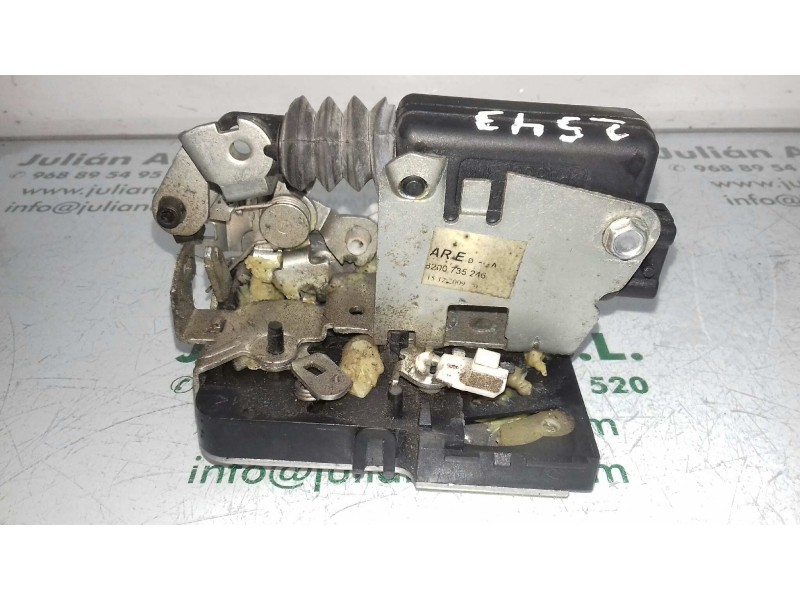 Recambio de cerradura puerta trasera derecha para dacia sandero básico referencia OEM IAM 8200735246  2 PINES