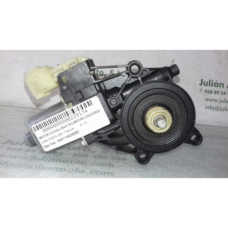 Recambio de motor elevalunas delantero izquierdo para ford fiesta (cb1) titanium referencia OEM IAM 8A6114A389BC 0130822404 