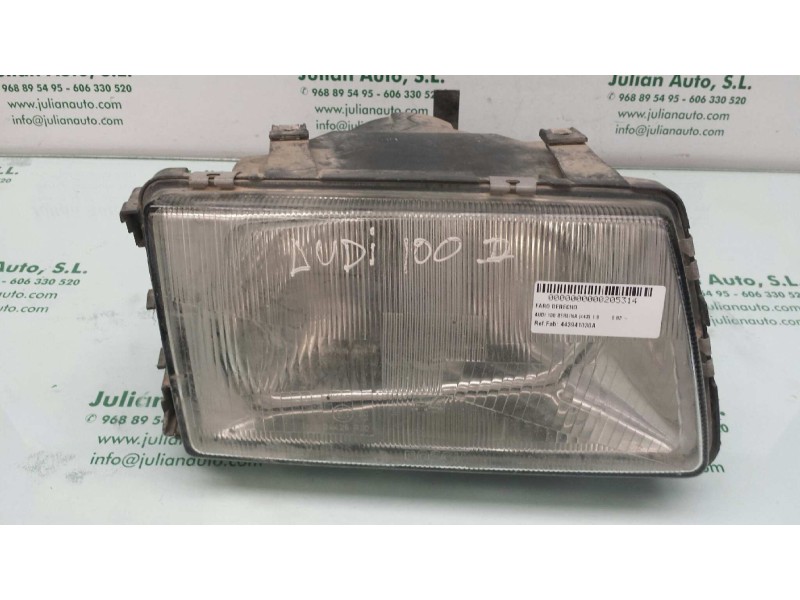 Recambio de faro derecho para audi 100 berlina (443) 1.8 referencia OEM IAM 443941030A  