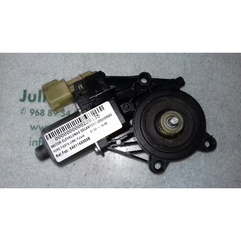 Recambio de motor elevalunas delantero izquierdo para ford fiesta (cb1) ambiente referencia OEM IAM 8A6114A389B 0130822404 