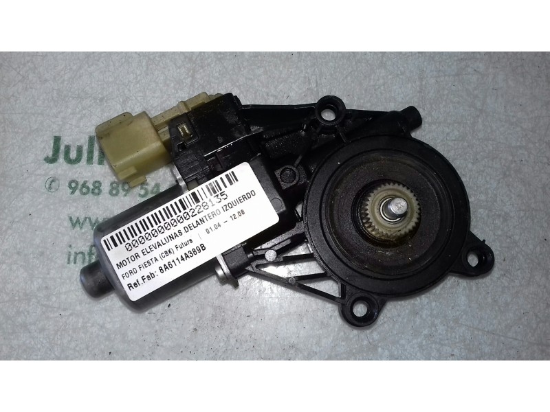 Recambio de motor elevalunas delantero izquierdo para ford fiesta (cb1) ambiente referencia OEM IAM 8A6114A389B 0130822404 