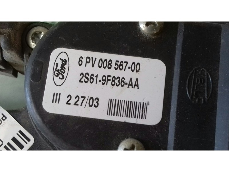 Recambio de potenciometro pedal para ford fiesta (cbk) ambiente referencia OEM IAM 6PV00856700 2S619F836AA 6 PINES