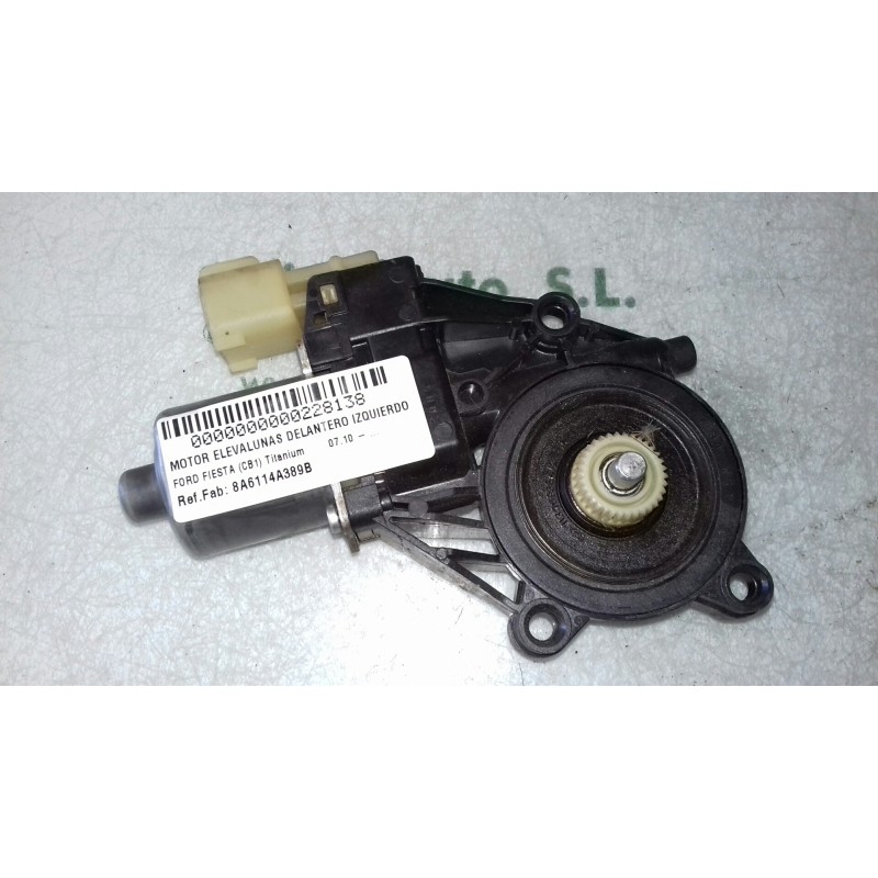 Recambio de motor elevalunas delantero izquierdo para ford fiesta (cb1) titanium referencia OEM IAM 8A6114A389B 0130822404 