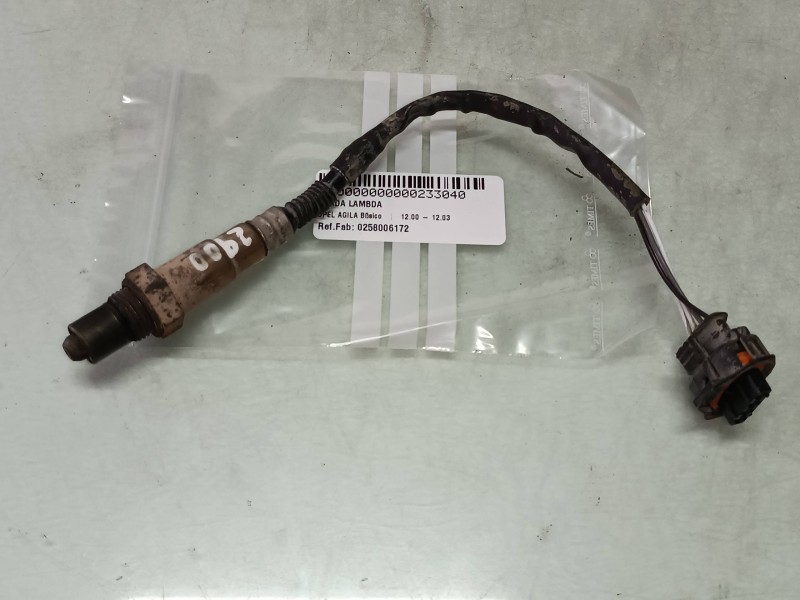 Recambio de sonda lambda para opel agila básico referencia OEM IAM 0258006172  