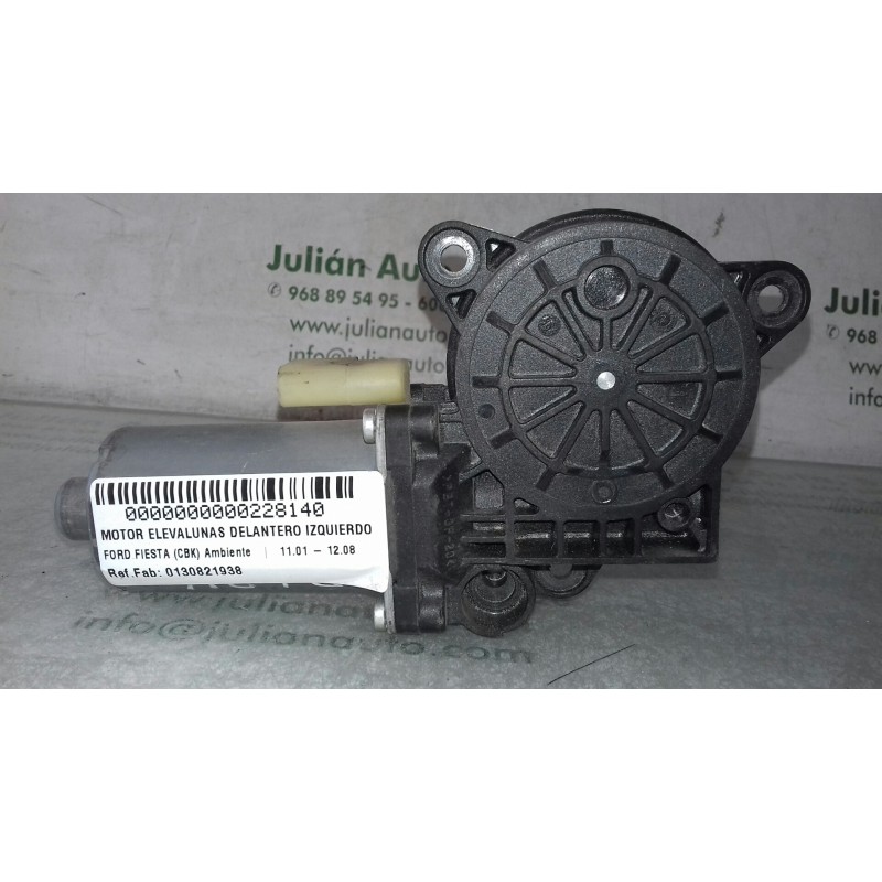 Recambio de motor elevalunas delantero izquierdo para ford fiesta (cbk) ambiente referencia OEM IAM 0130821938  2 PINES