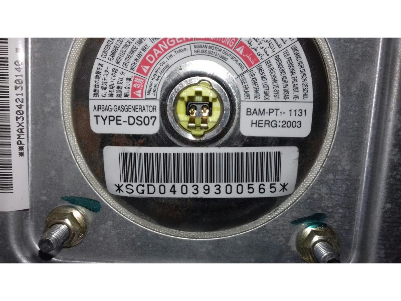 Recambio de airbag delantero izquierdo para nissan micra (k12e) acenta referencia OEM IAM SGD04039300565 PMAX3042130140 