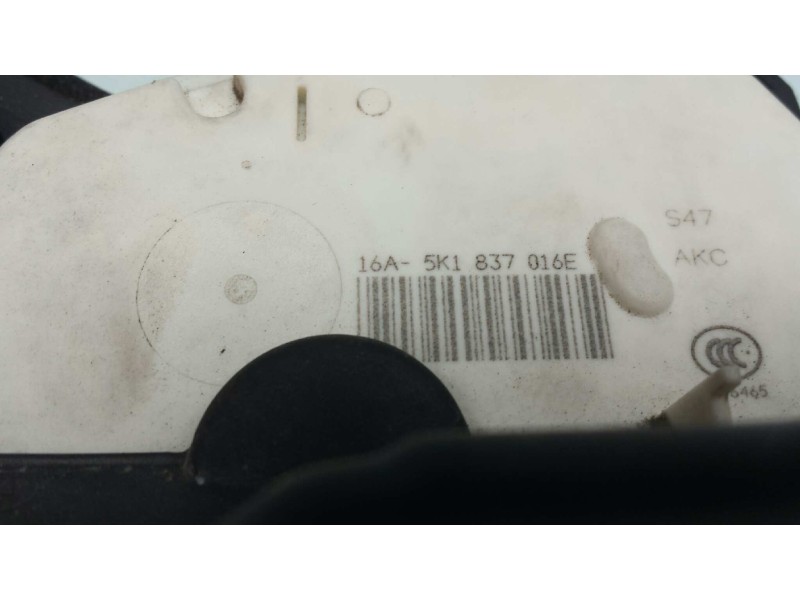 Recambio de cerradura puerta delantera derecha para seat leon (5f1) style referencia OEM IAM 5K1837016E  7 PINES