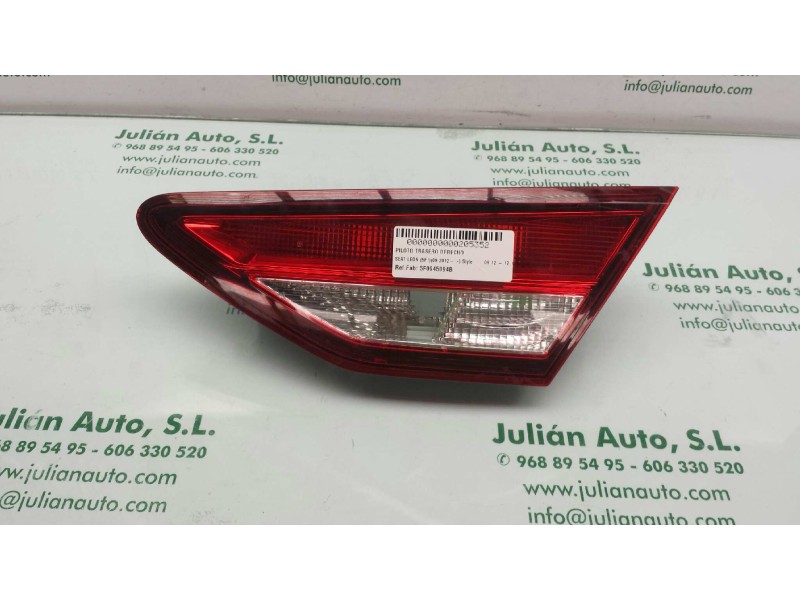 Recambio de piloto trasero derecho interior para seat leon (5f1) style referencia OEM IAM 5F0945094B  INT-PORTON