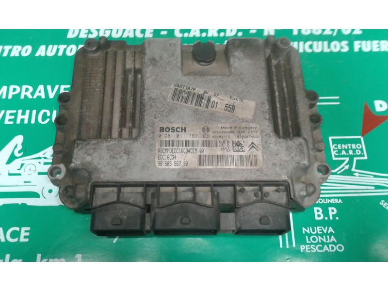 Recambio de centralita motor uce para peugeot 206 berlina x-line referencia OEM IAM 0281011783 9658556780 EDC16C34 Recambio de centralita motor uce para peugeot 206 berlina x-line referencia OEM IAM 0281011783 9658556780 EDC16C34
