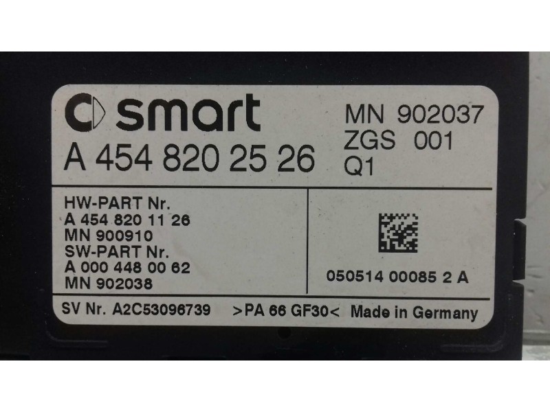 Recambio de modulo electronico para smart forfour forfour 47 kw referencia OEM IAM A4548202526 A2C53096739 