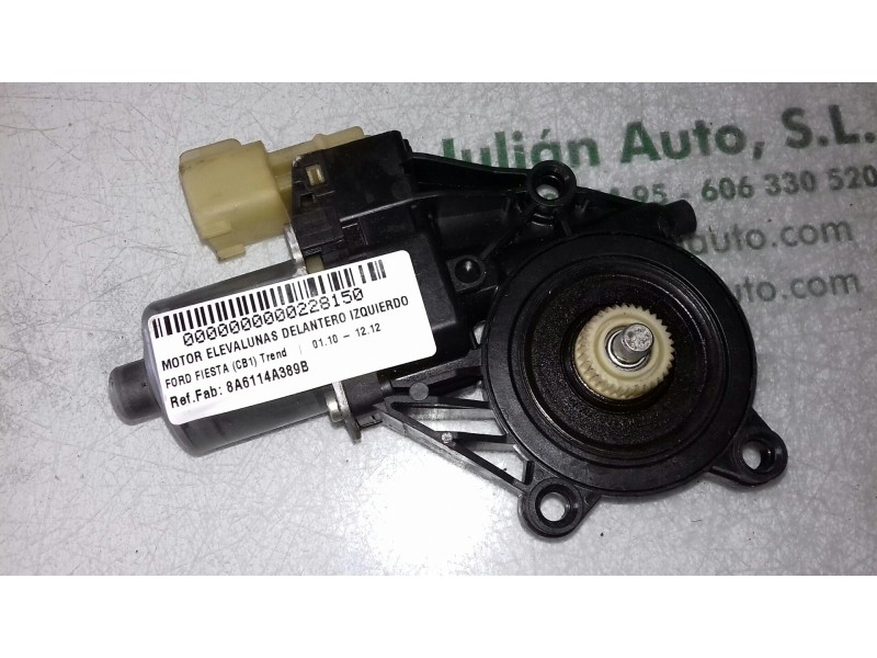 Recambio de motor elevalunas delantero izquierdo para ford fiesta (cb1) trend referencia OEM IAM 8A6114A389B 0130822404 