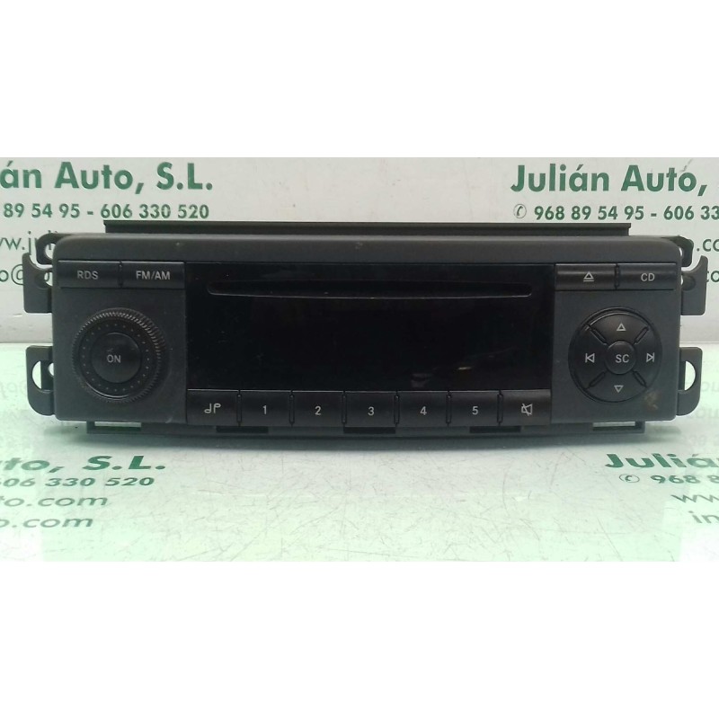 Recambio de sistema audio / radio cd para smart forfour forfour 47 kw referencia OEM IAM A4548200379012 BE6085 HARMAN/BECKER