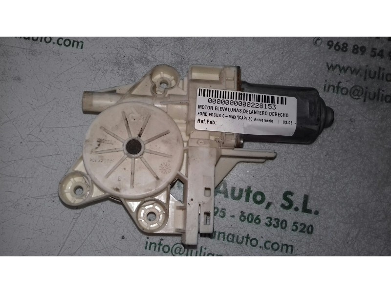 Recambio de motor elevalunas delantero derecho para ford focus c-max (cap) 30 aniversario referencia OEM IAM   