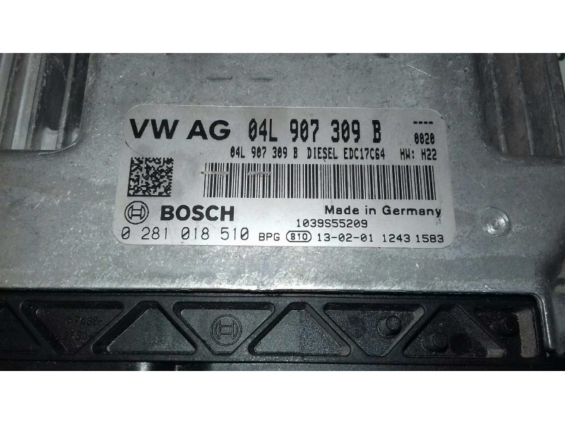 Recambio de centralita motor uce para seat leon (5f1) style referencia OEM IAM 04L907309B 0281018510 KIT - BOSCH