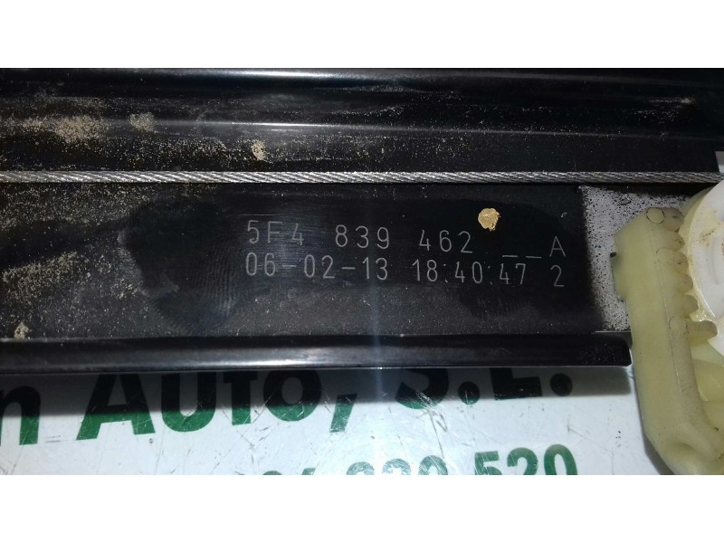 Recambio de elevalunas trasero derecho para seat leon (5f1) style referencia OEM IAM 5F4839462  ELECTRICO