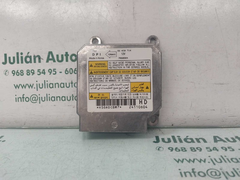 Recambio de centralita airbag para chevrolet kalos 1.4 se referencia OEM IAM 96430714 7088904 24110604