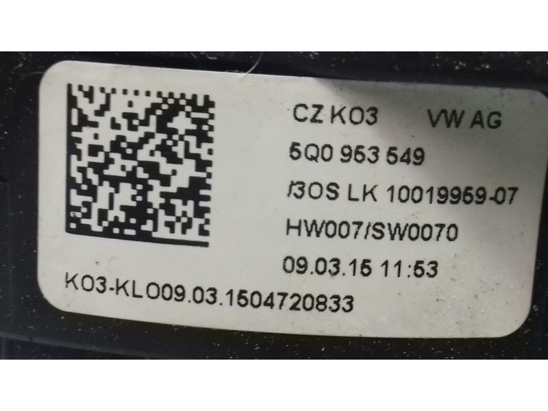 Recambio de anillo airbag para seat leon st (5f8) reference referencia OEM IAM 5Q0953549  